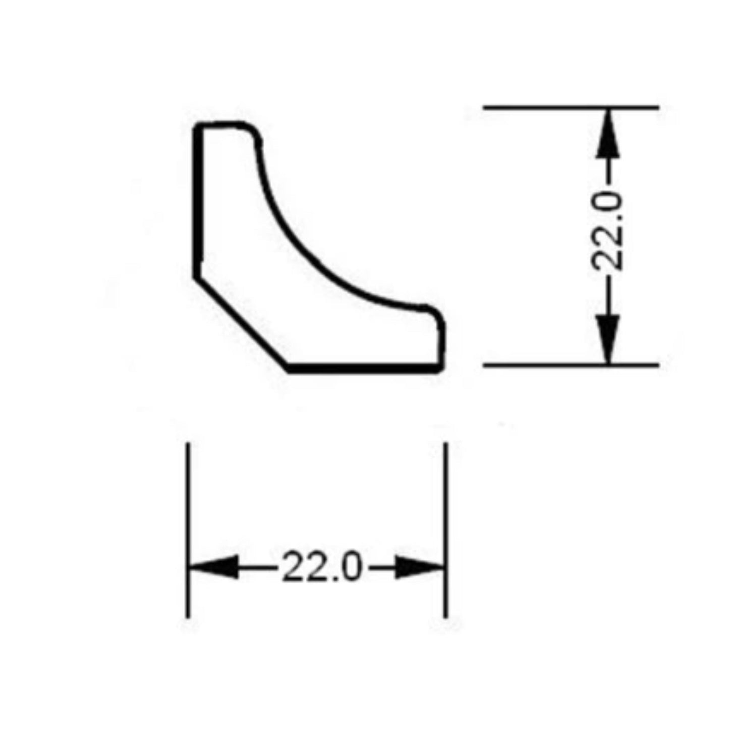 14x31 Hjørne/Taklist Lengde: 2,4 m - Badstugutta