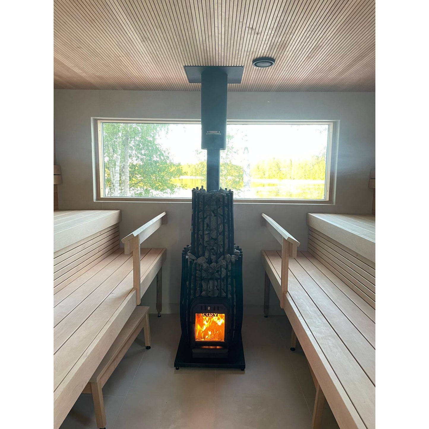 COZY SW 18 kW - Vedfyrt badstuovn - Badstugutta