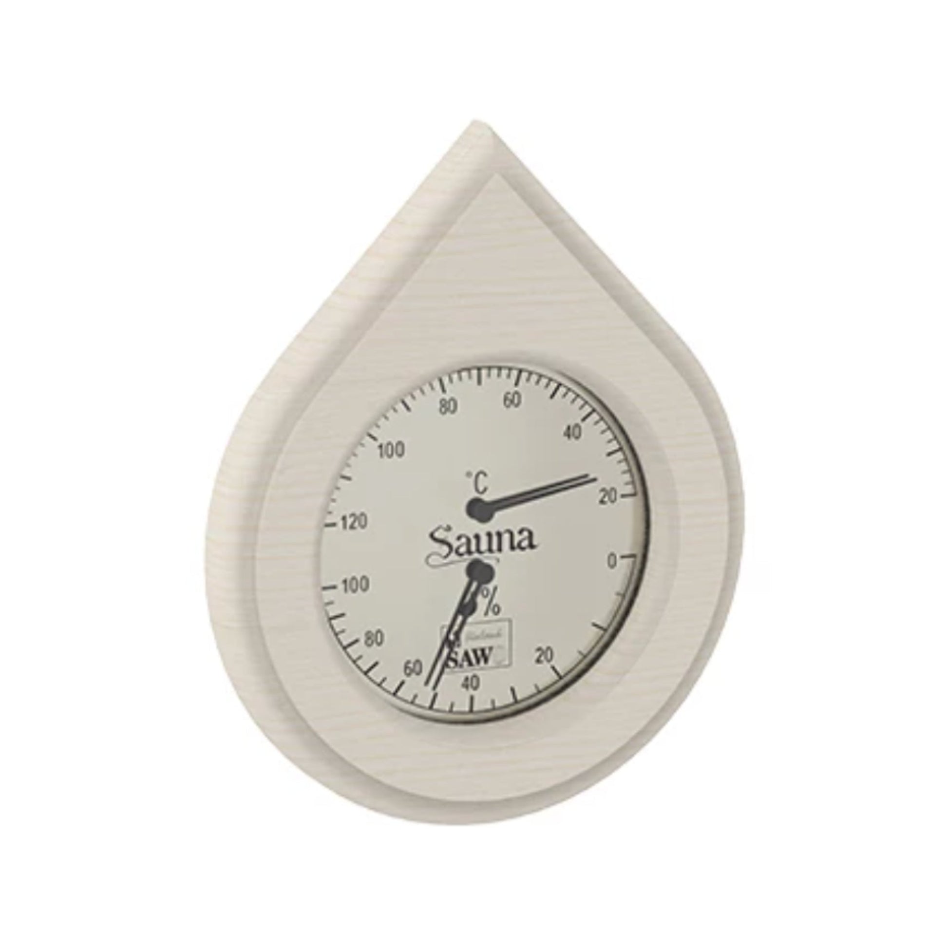 Sawo Termometer/Hygrometer - Osp, Sedertre, Furu - Badstugutta