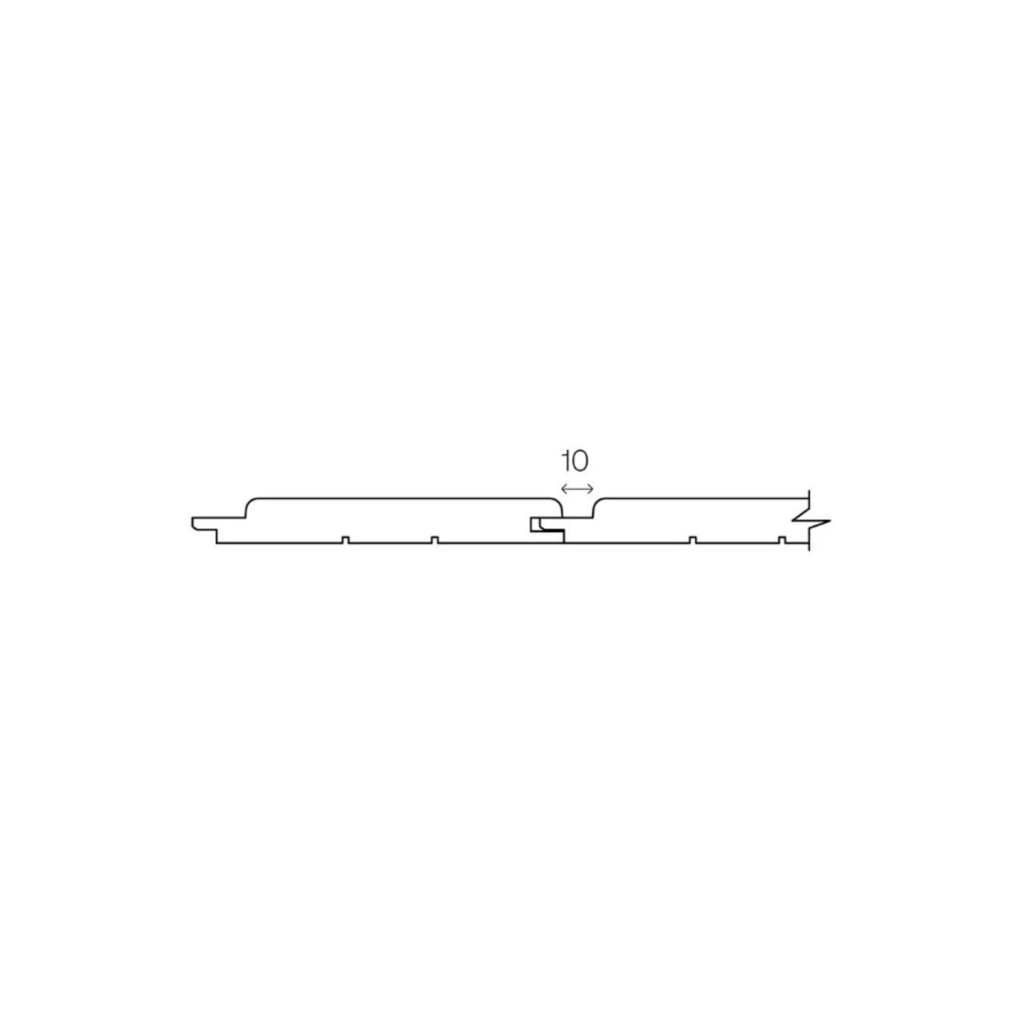 Badstupanel i Varmebehandlet Osp STP - 15x120mm - 6stk