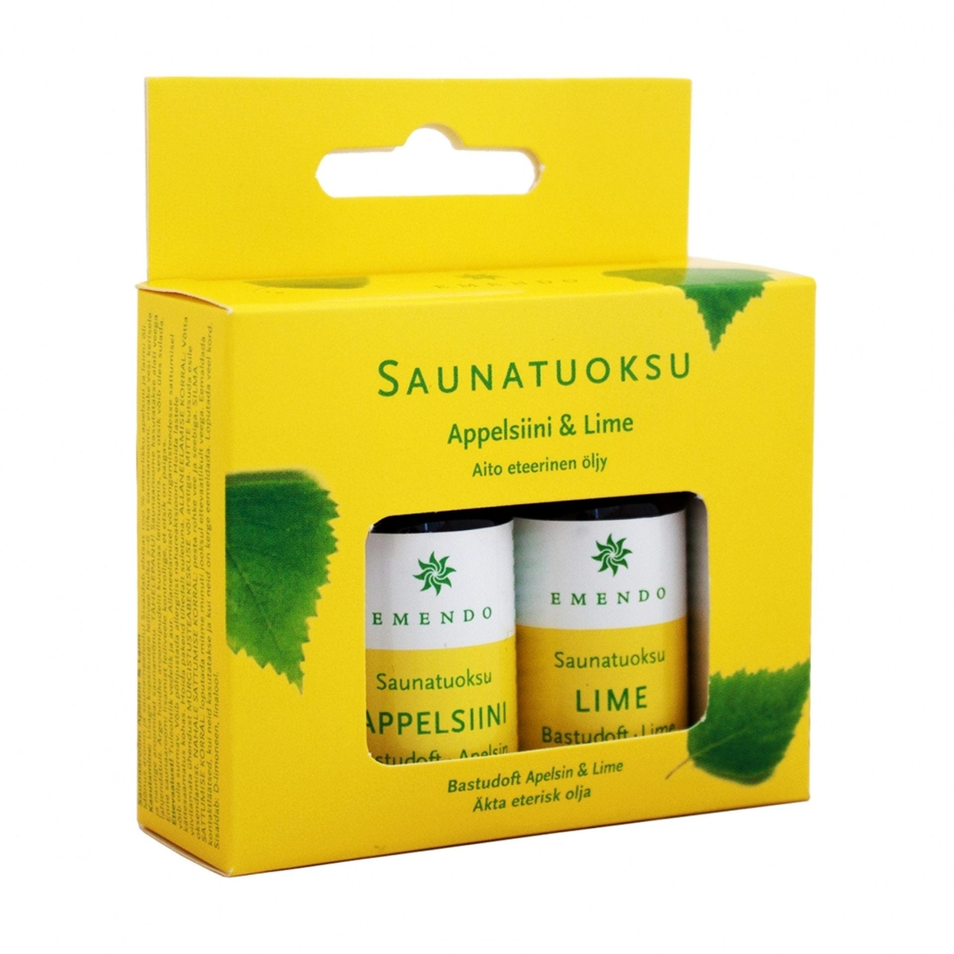 Badstuduft appelsin og lime - 2x10 ml emendo - Badstugutta
