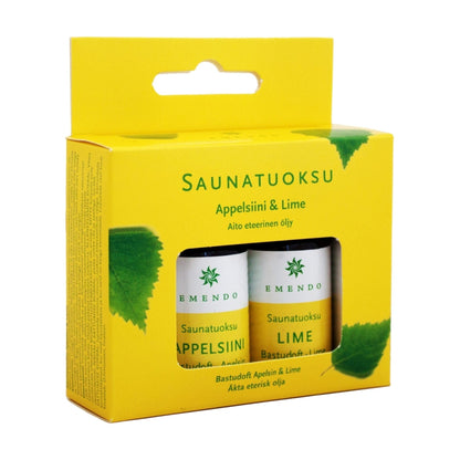 Badstuduft appelsin og lime - 2x10 ml emendo - Badstugutta