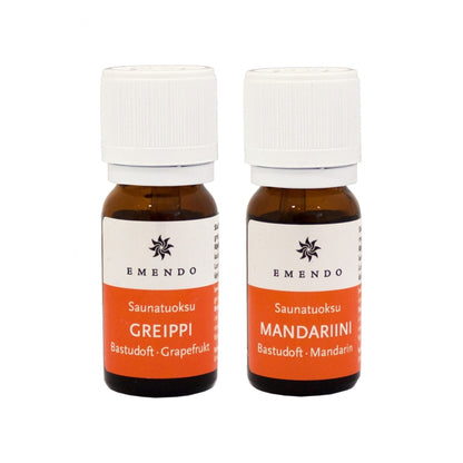 Badstuduft Grapefrukt & mandarin - 2x10 ml Emendo - Badstugutta