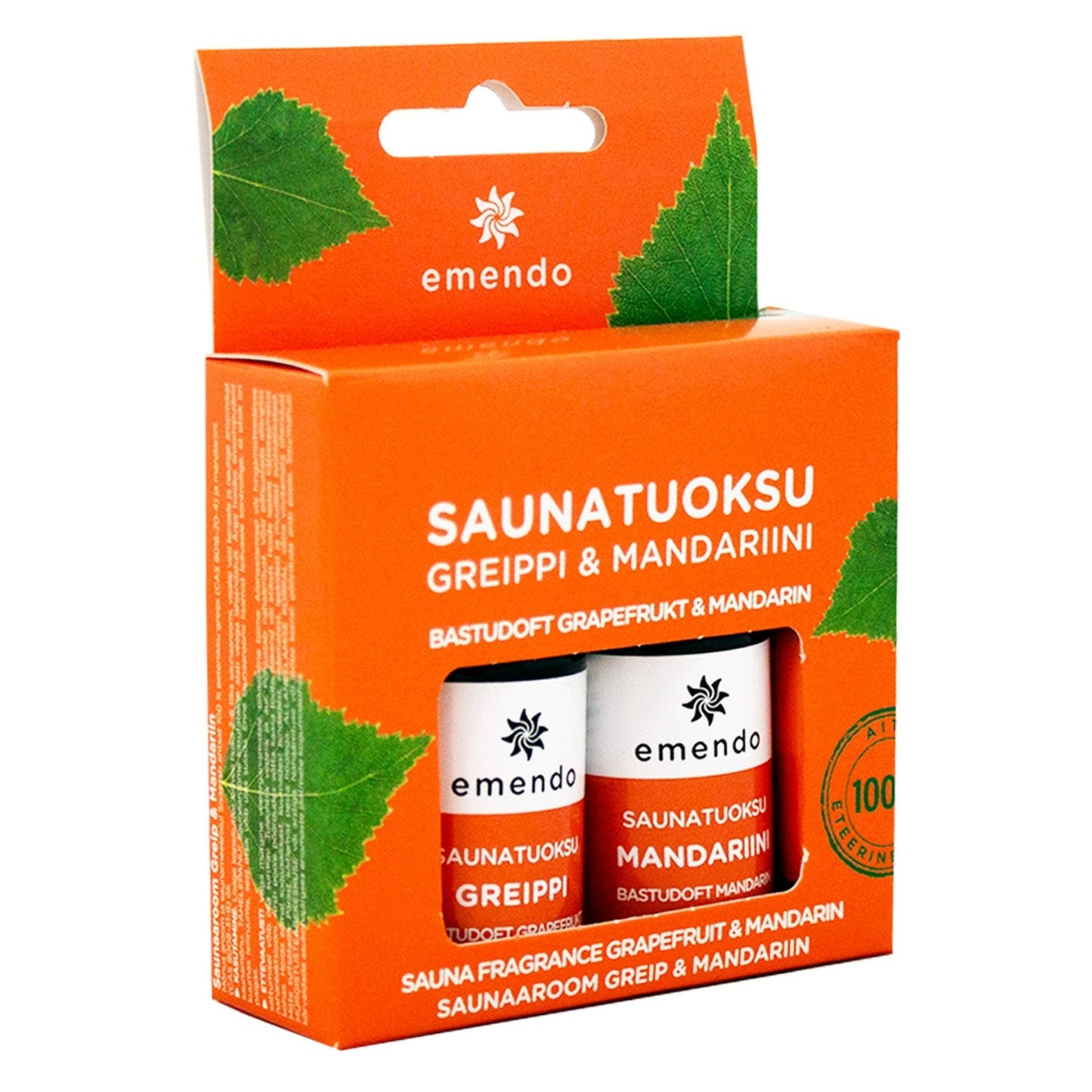 Badstuduft Grapefrukt & mandarin - 2x10 ml Emendo - Badstugutta
