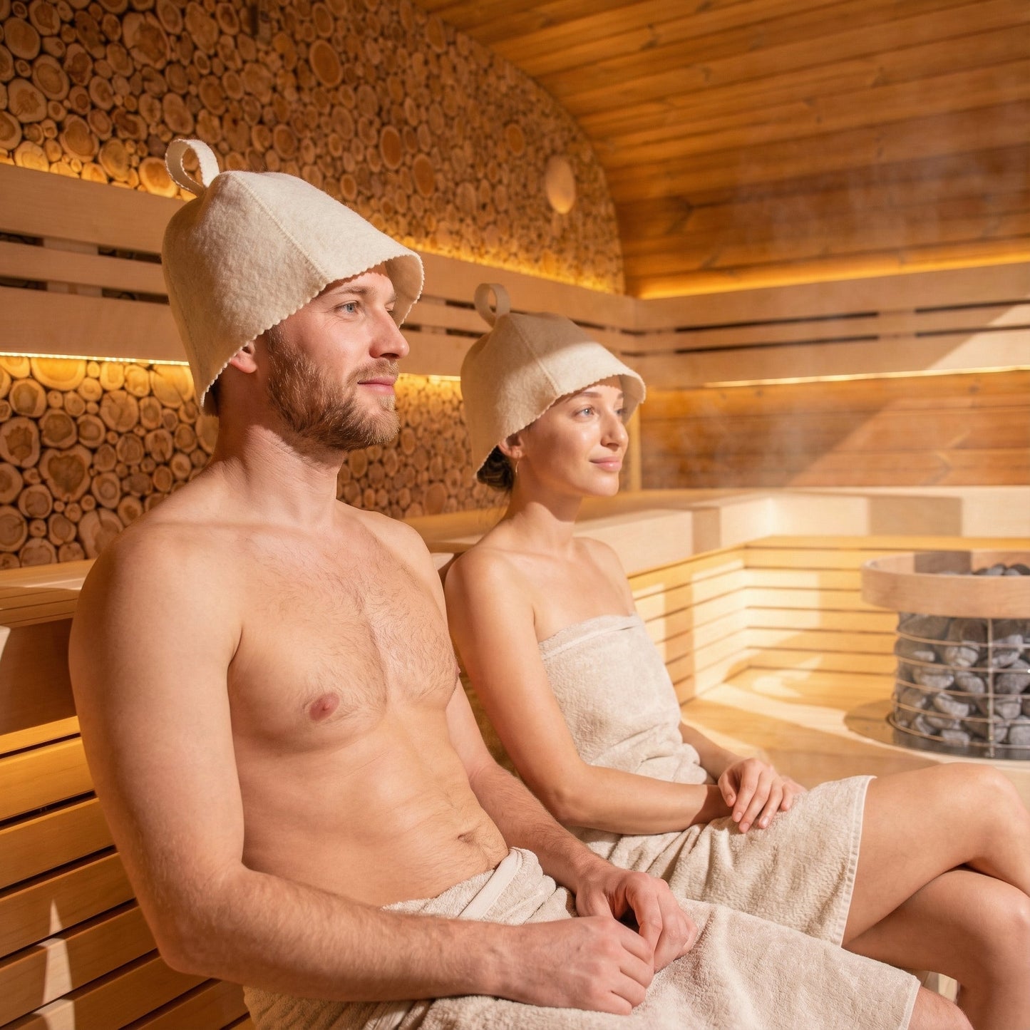 Badstulue Beige - Rento - Badstugutta