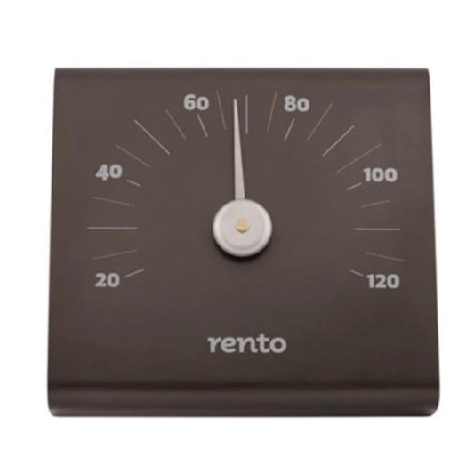 Badstutermometer Aluminium, Rento - Badstugutta