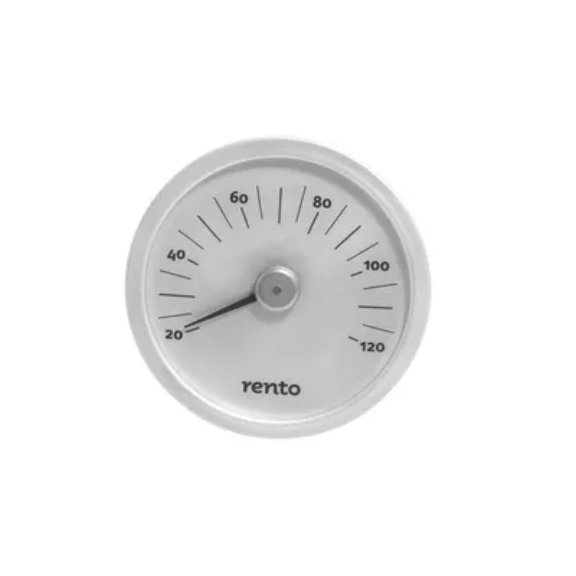 Badstutermometer i sølvfarget aluminium, Rento - Badstugutta