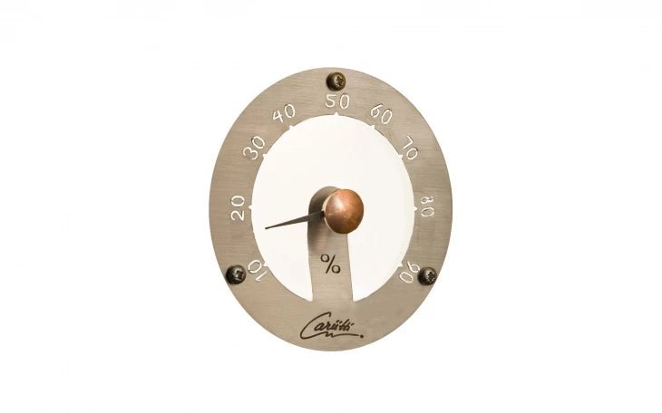 Cariitti - Hygrometer rund, satengglass - Badstugutta