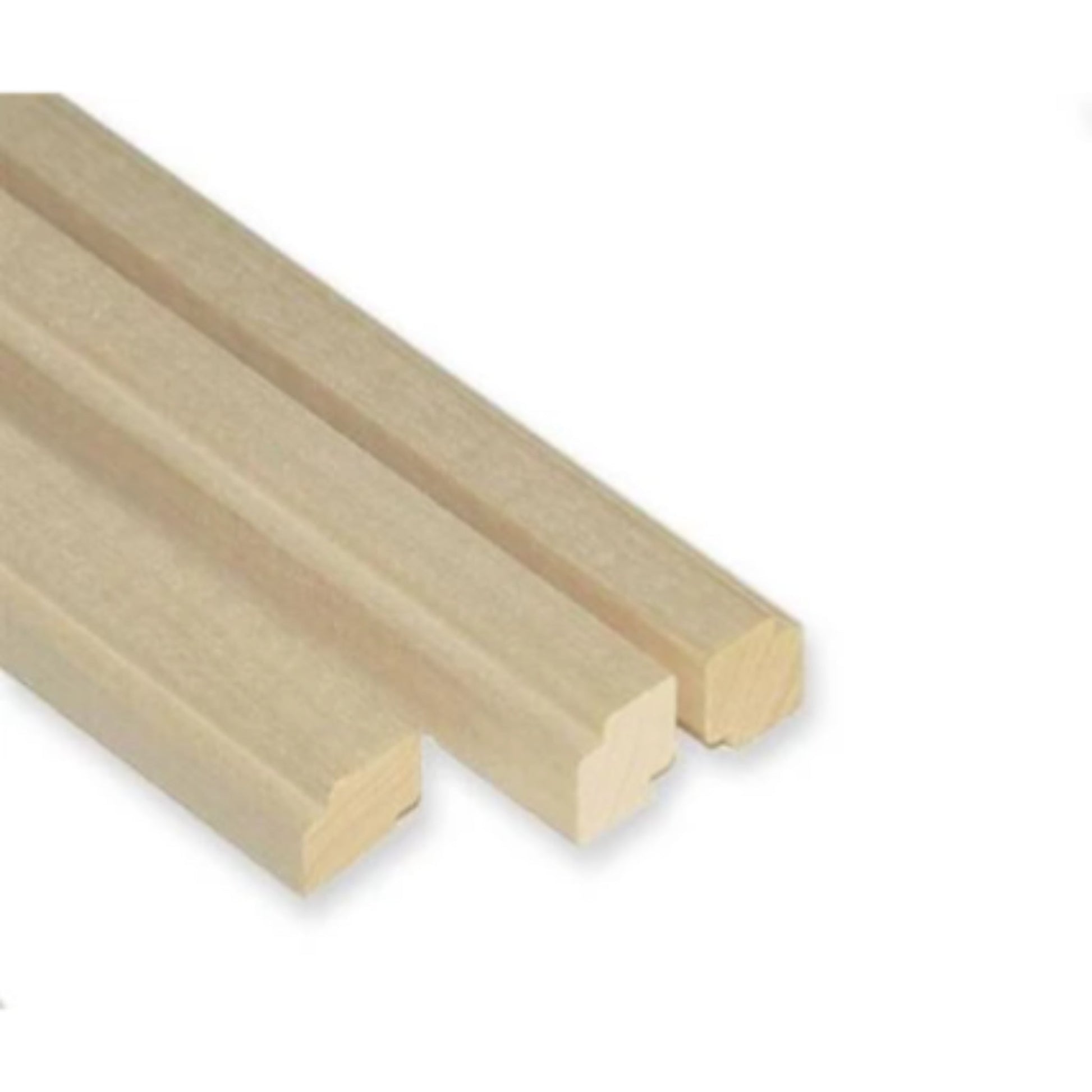 Hjørne/taklist i or, osp eller varmebehandlet osp - 15x18mm - Lengde 2,4m - Badstugutta