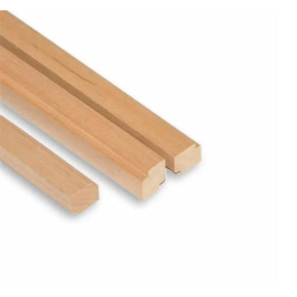 Hjørne/taklist i or, osp eller varmebehandlet osp - 15x18mm - Lengde 2,4m - Badstugutta