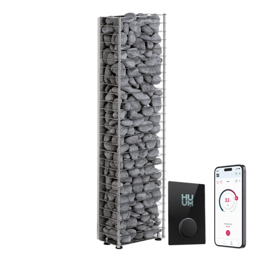 Huum Cliff Mini 4 - Pakkedeal - Elektrisk Badstuovn - Badstugutta