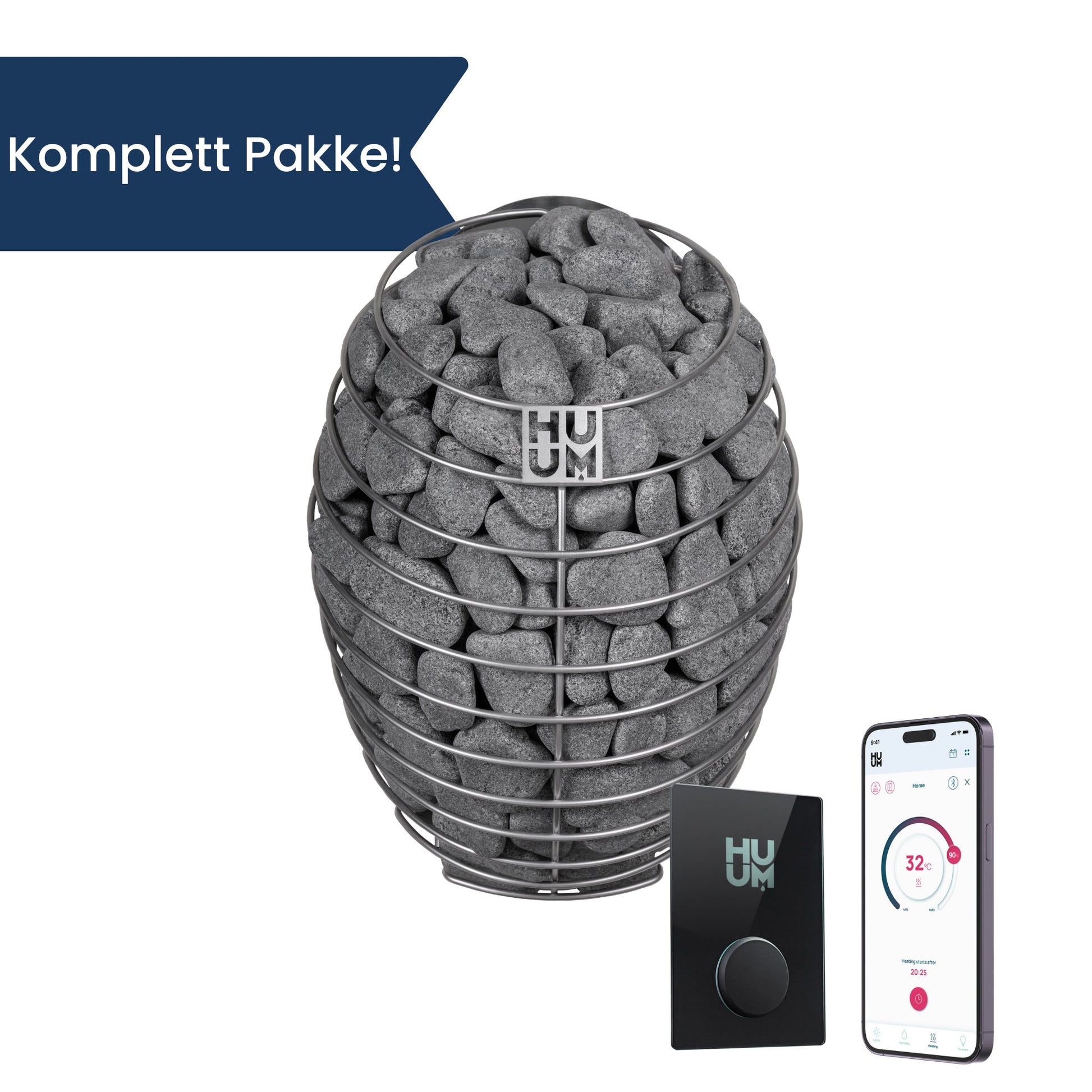 Huum Drop - Pakkedeal! - Elektrisk badstuovn - Badstugutta