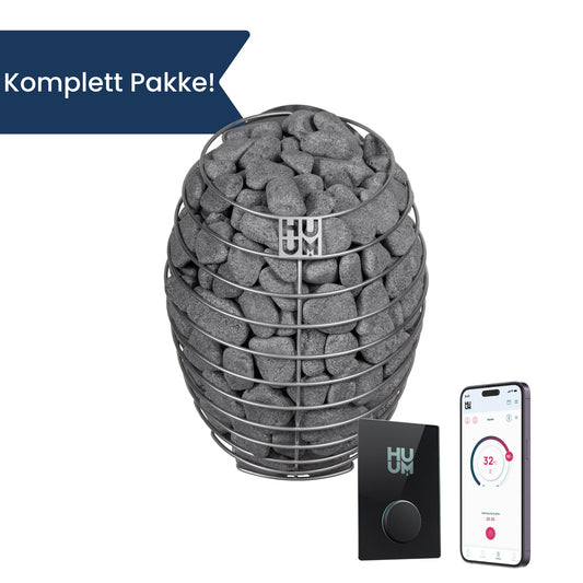 Huum Drop - Pakkedeal! - Elektrisk badstuovn - Badstugutta