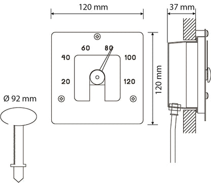 Cariitti - Hydrometer SQ square, satengglass