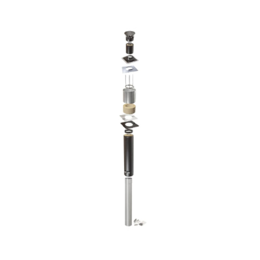 Kota isolert skorstein / pipe - 2,5m - Badstugutta
