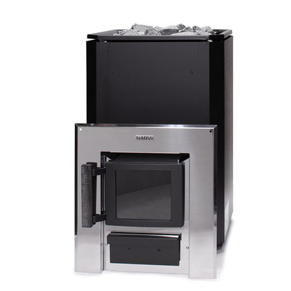 Narvi Black 20 Through-wall - Badstugutta