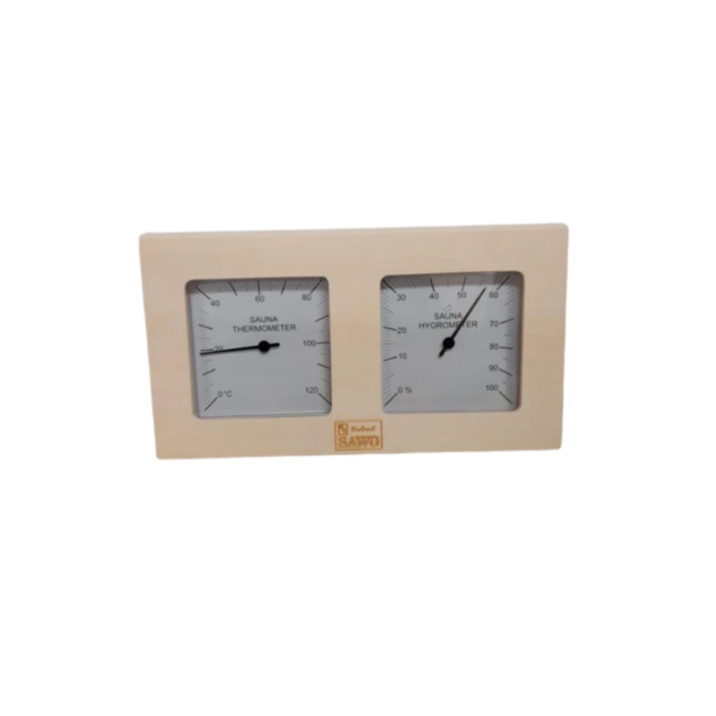 Sawo Termometer/Hygrometer - Osp, Sedertre, Furu - Badstugutta