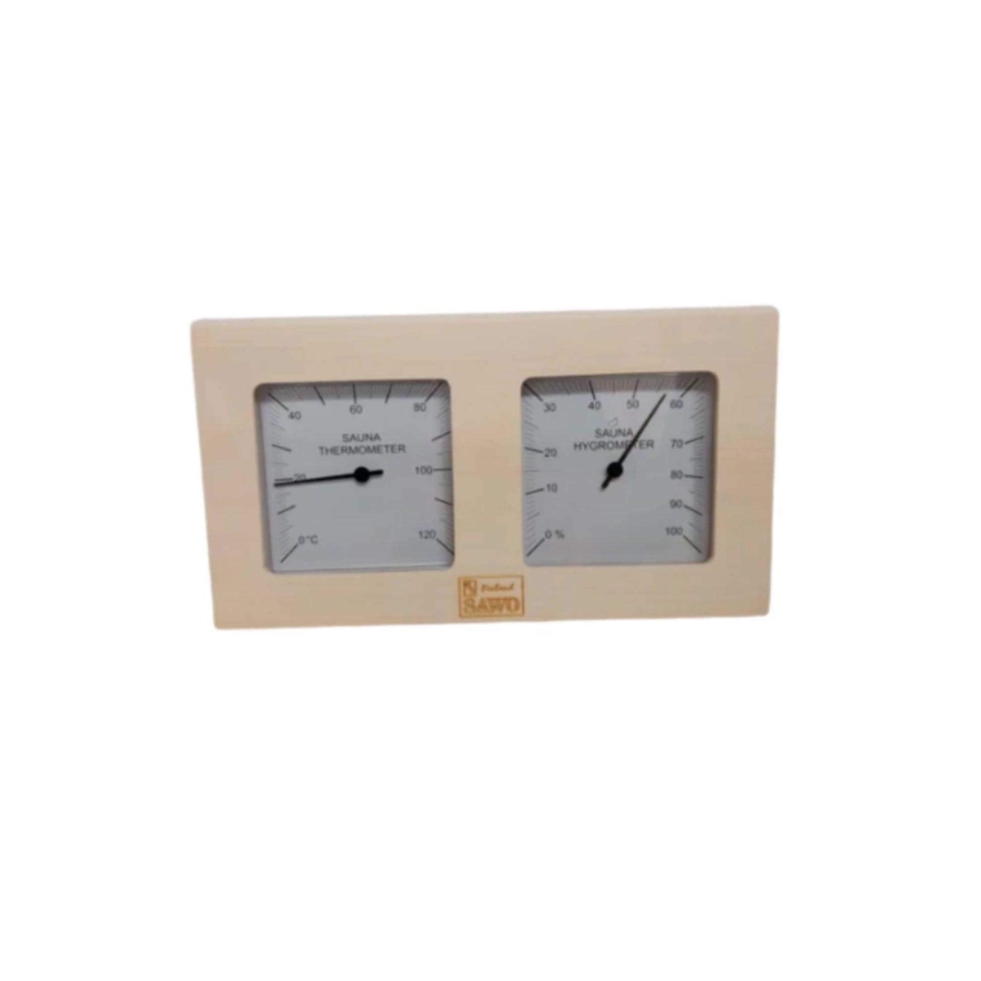 Sawo Termometer/Hygrometer - Osp, Sedertre, Furu - Badstugutta