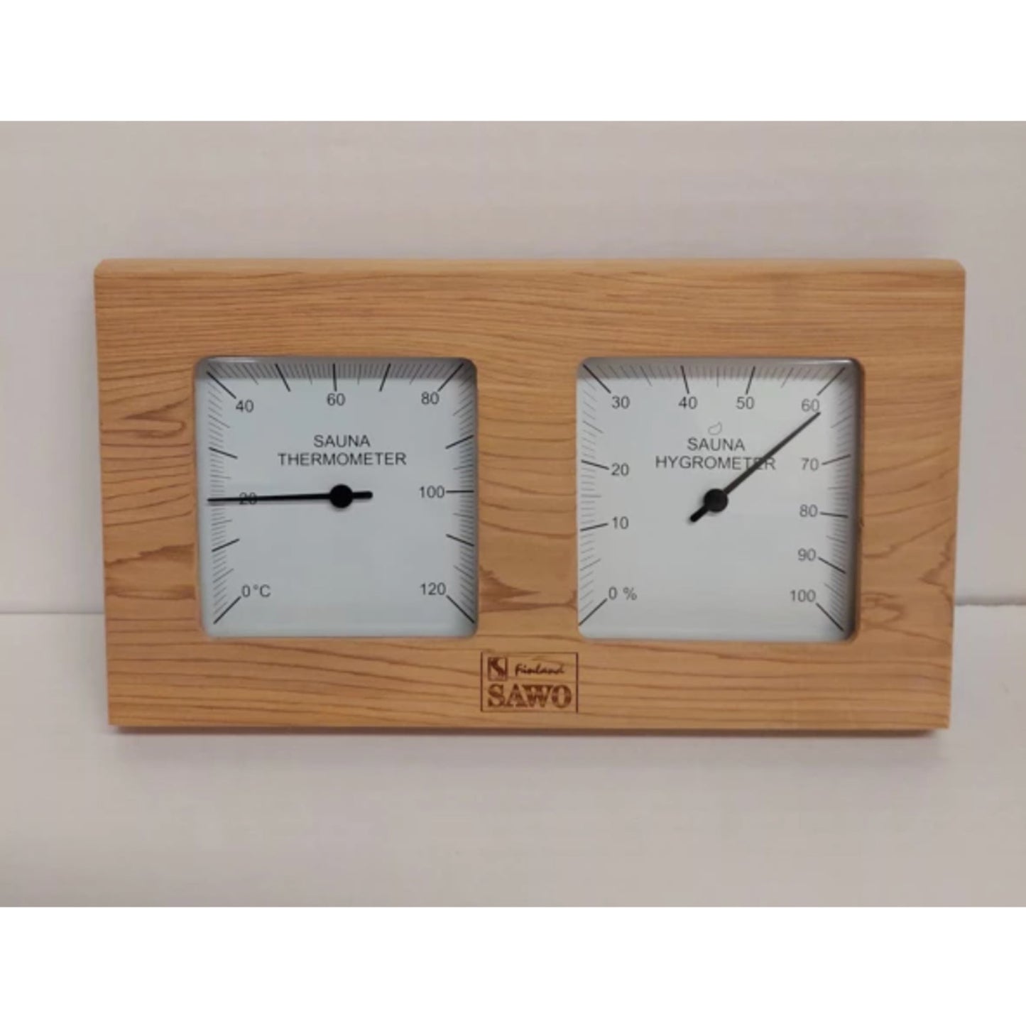 Sawo Termometer/Hygrometer - Osp, Sedertre, Furu - Badstugutta