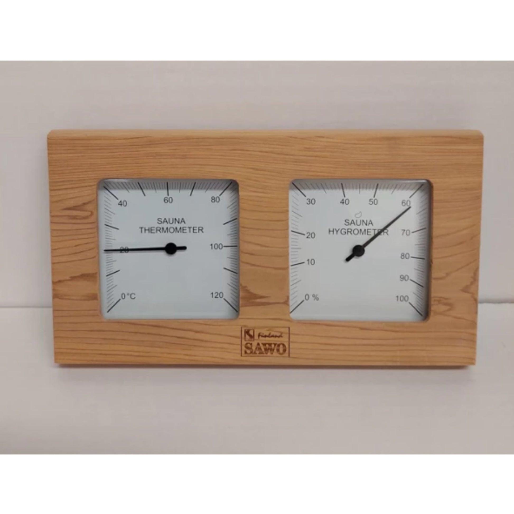 Sawo Termometer/Hygrometer - Osp, Sedertre, Furu - Badstugutta