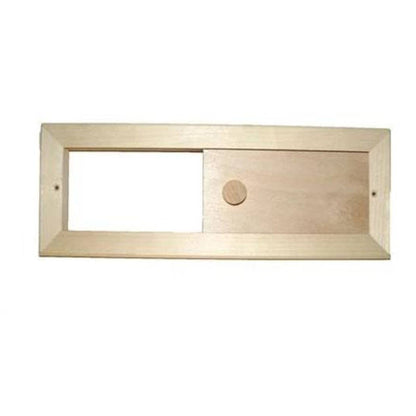 Skyveventil med rist - Ventilasjon til badstue - Badstugutta