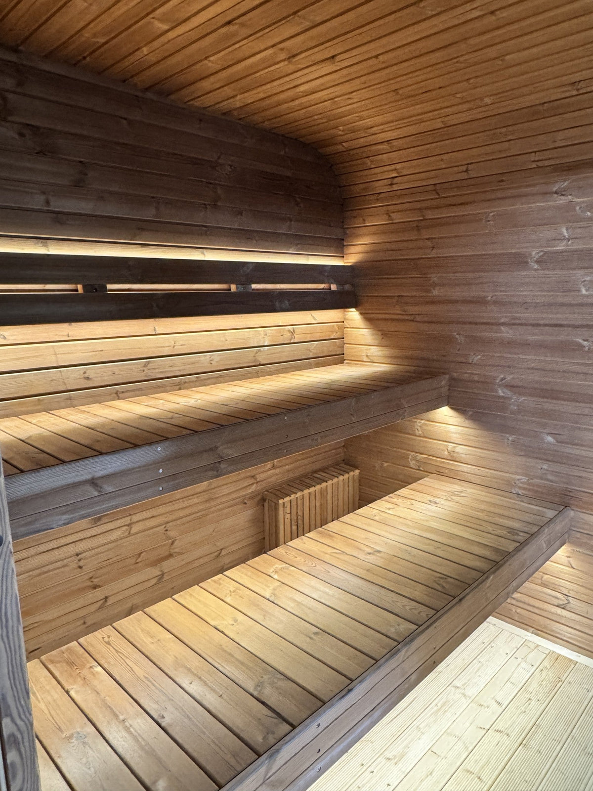 Smokin' Cube Wide 4 m | Lagervare | Termotre, transparent grå - Badstugutta