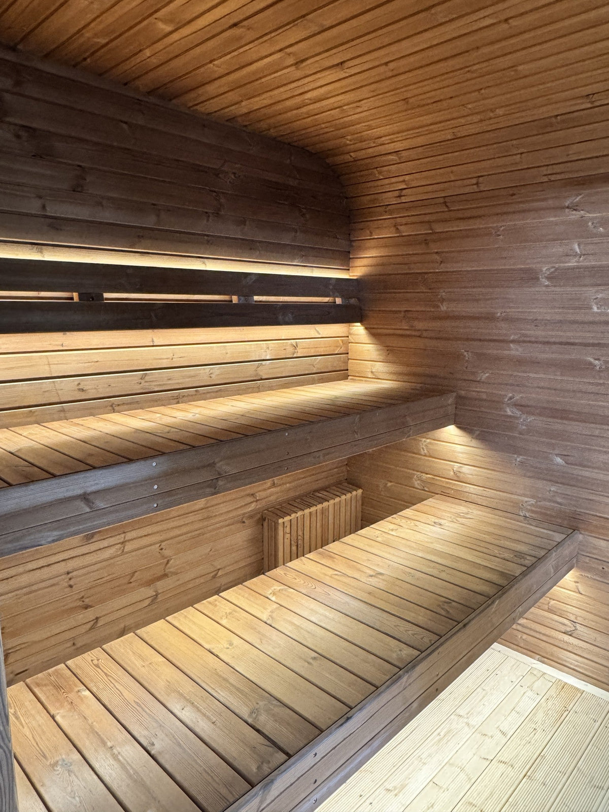 Smokin' Cube Wide 4 m | Lagervare | Termotre, transparent grå - Badstugutta