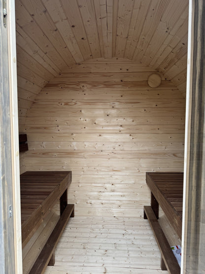 Smokin'Barrel 2 m | Lagervare | Transparent grå - Badstugutta