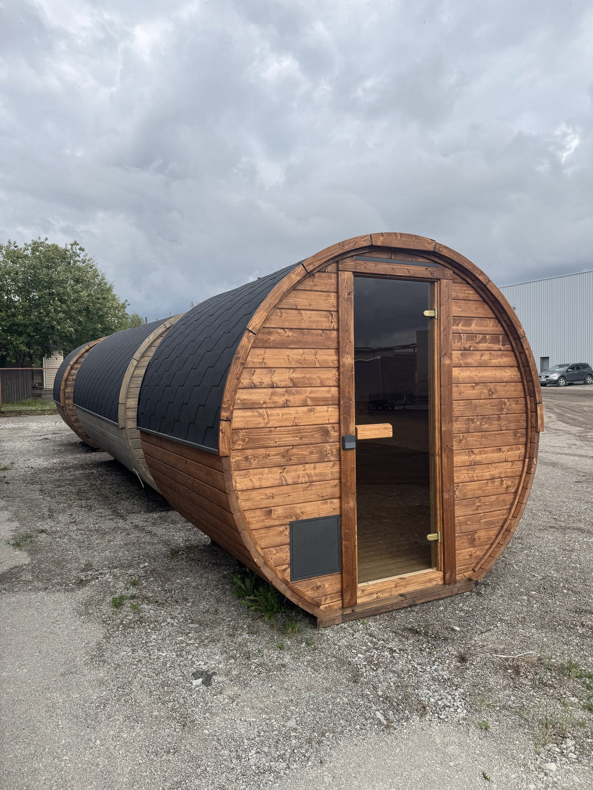 Smokin'Barrel 2 m | Lagervare | Transparent teak - Badstugutta