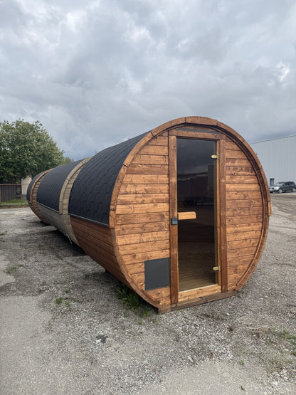 Smokin'Barrel 2 m | Lagervare | Transparent teak - Badstugutta
