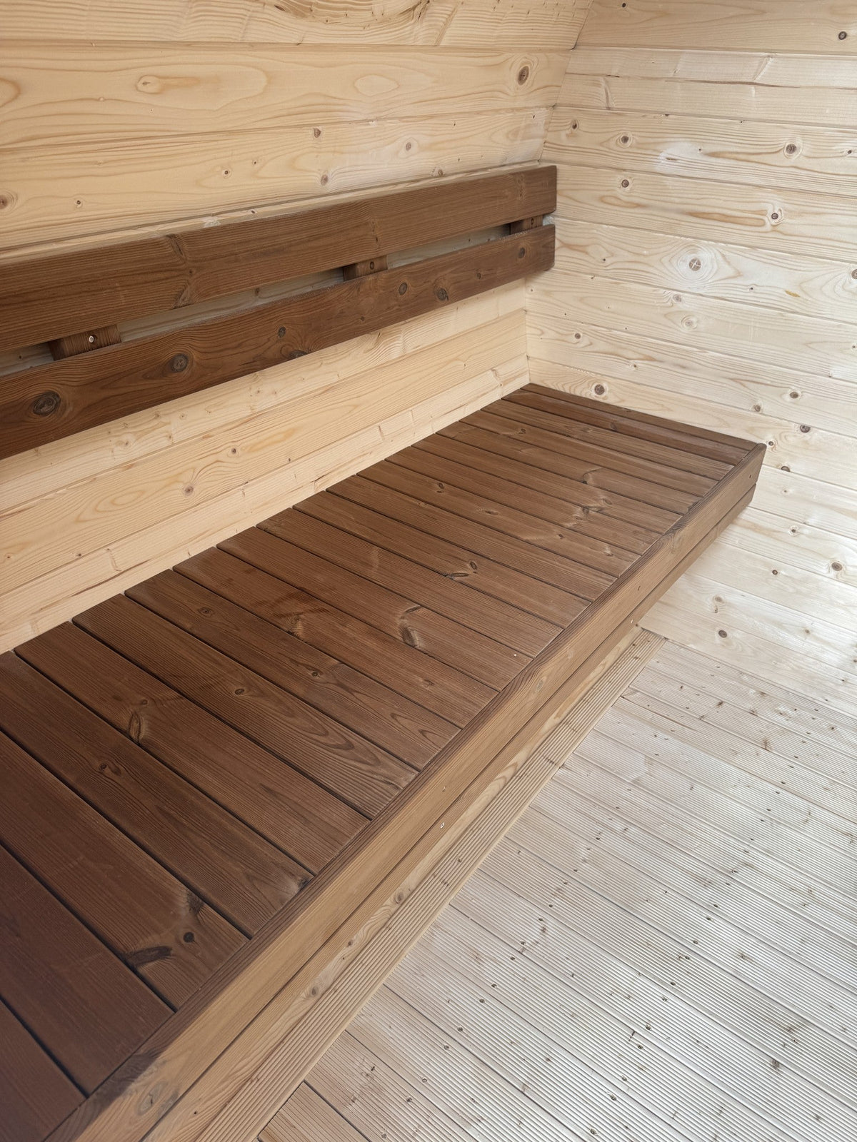 Smokin'Barrel 2 m | Lagervare | Transparent teak - Badstugutta