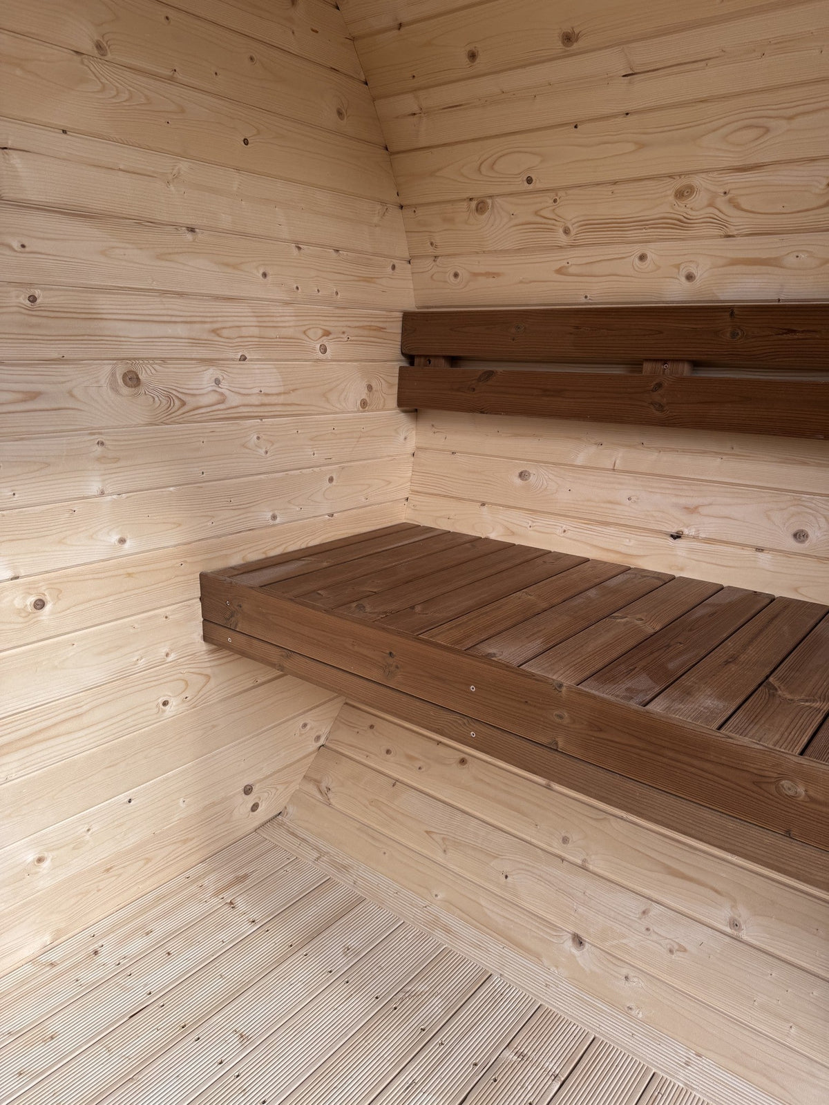 Smokin'Barrel 2 m | Lagervare | Transparent teak - Badstugutta