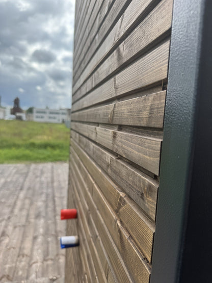 Utedusj med stålramme | Lagervare | Termotre og solcellelys - Badstugutta