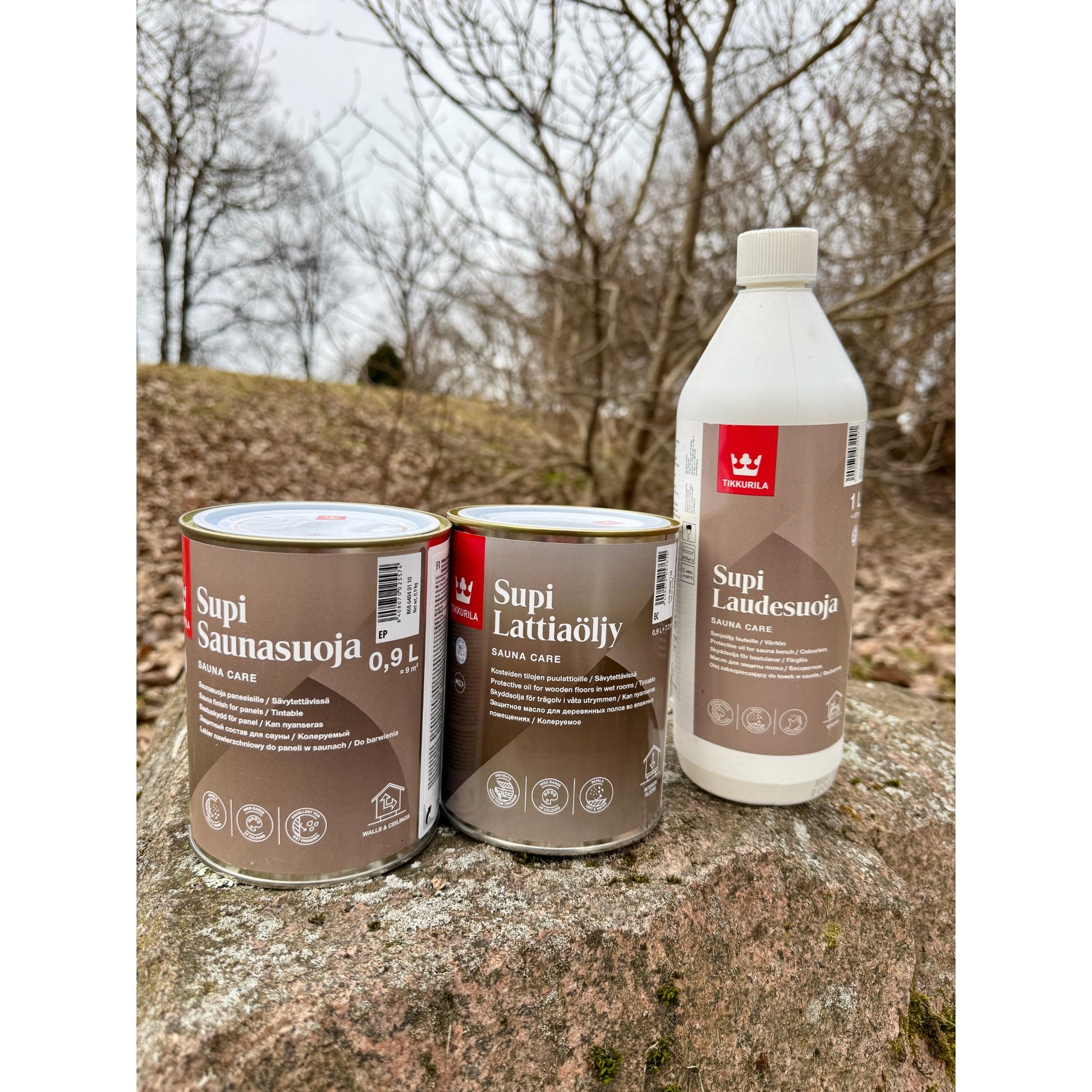 Vedlkeholdspakke - Benk, Panel & Gulv - Badstugutta