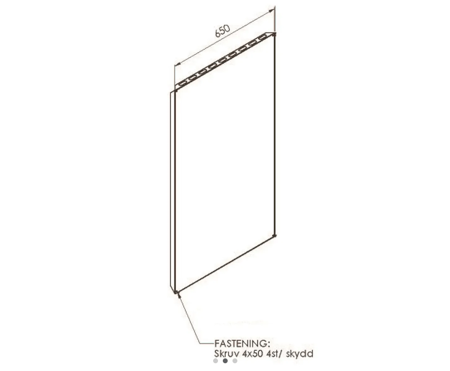 Veggbeskyttelsesplate Kota (1 stk) - Badstugutta
