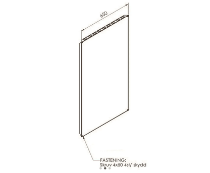 Veggbeskyttelsesplate Kota (1 stk) - Badstugutta