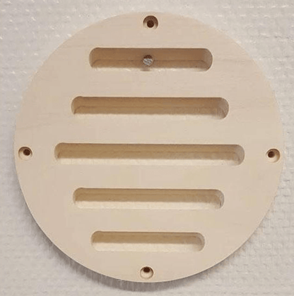 Ventil med spalter rund - Ventilasjon til badstue - Badstugutta