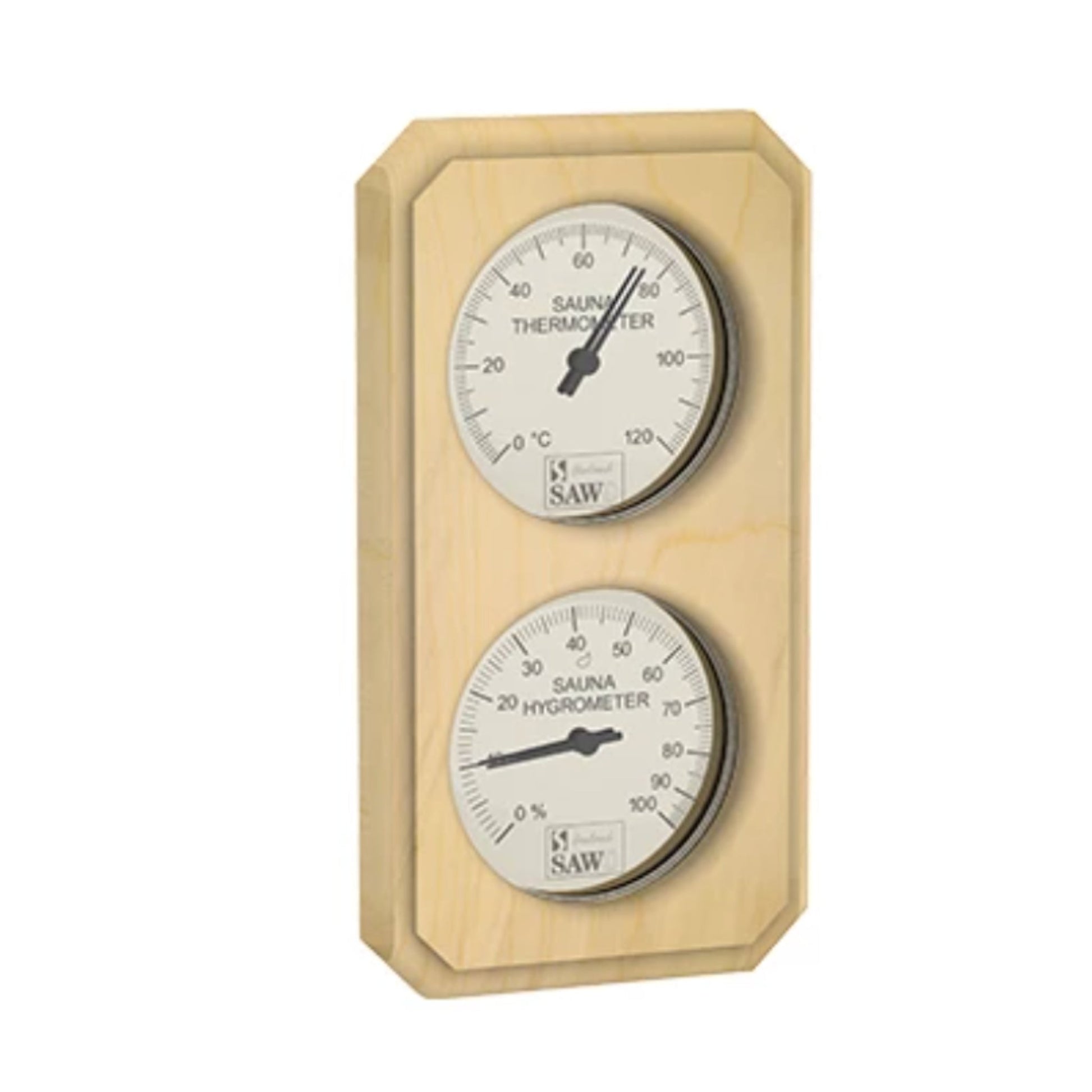 Vertikal termometer & hygrometer - Badstugutta