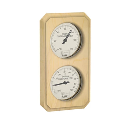 Vertikal termometer & hygrometer - Badstugutta